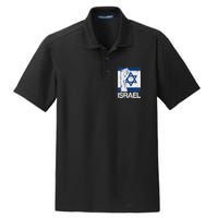 Israeli Flag Vintage Israel Dry Zone Grid Polo