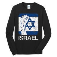 Israeli Flag Vintage Israel Tall Long Sleeve T-Shirt