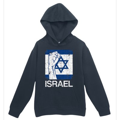 Israeli Flag Vintage Israel Urban Pullover Hoodie