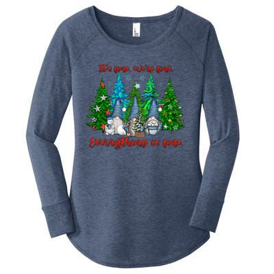 ItS Fine WeRe Fine Everything Is Fine Gnomes Teacher Xmas Cool Gift Women's Perfect Tri Tunic Long Sleeve Shirt