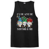 Its Fine Were Fine Everything Is Fine Gnome Funny Christmas PosiCharge Competitor Tank