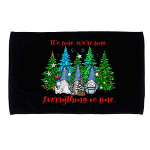 ItS Fine WeRe Fine Everything Is Fine Gnomes Christmas Microfiber Hand Towel