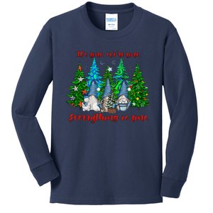 ItS Fine WeRe Fine Everything Is Fine Gnomes Christmas Kids Long Sleeve Shirt