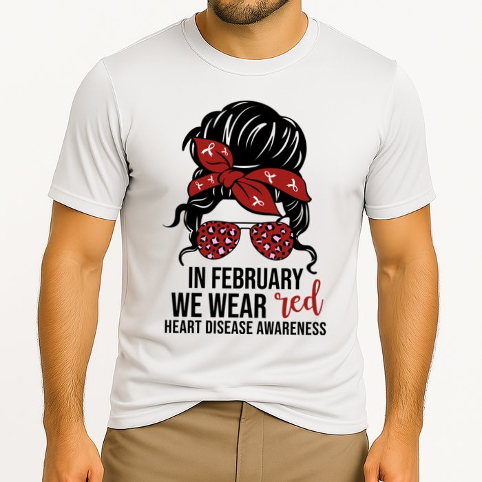 In February We Wear Red Chd Heart Disease Awareness Performance Shirt