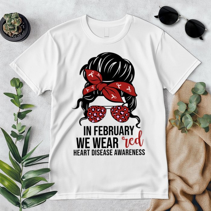 In February We Wear Red Chd Heart Disease Awareness Premium T-Shirt