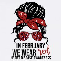 In February We Wear Red Chd Heart Disease Awareness Baby Bodysuit