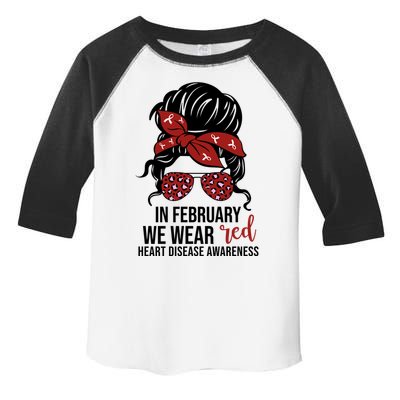 In February We Wear Red Chd Heart Disease Awareness Toddler Fine Jersey T-Shirt