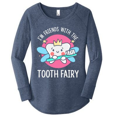 Im Friends With The Tooth Fairy Tooth Teeth Gift Women's Perfect Tri Tunic Long Sleeve Shirt