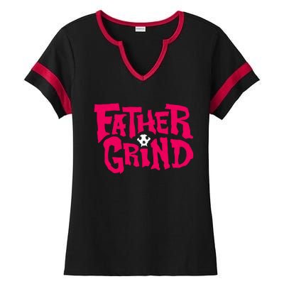 Ian Fidance Wearing Father Grind Ladies Halftime Notch Neck Tee