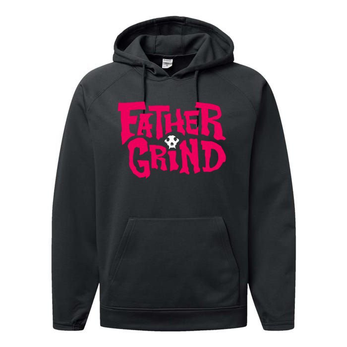 Ian Fidance Wearing Father Grind Performance Fleece Hoodie