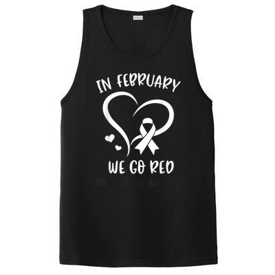 In February We Go Red American Heart Disease Awareness PosiCharge Competitor Tank