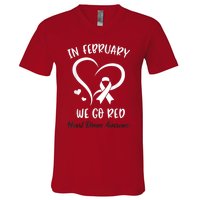 In February We Go Red American Heart Disease Awareness V-Neck T-Shirt