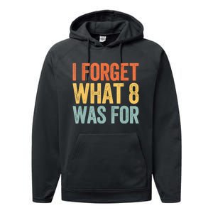 I Forget What 8 Was For Performance Fleece Hoodie