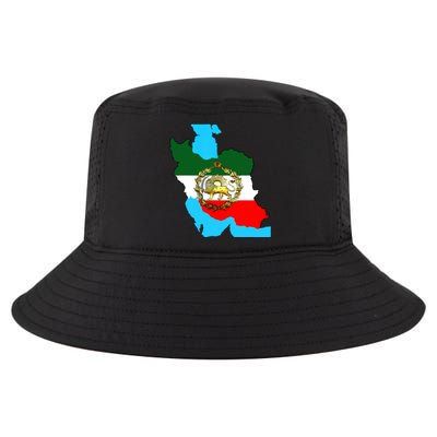 Iran Flag With A Golden Lion Cool Comfort Performance Bucket Hat