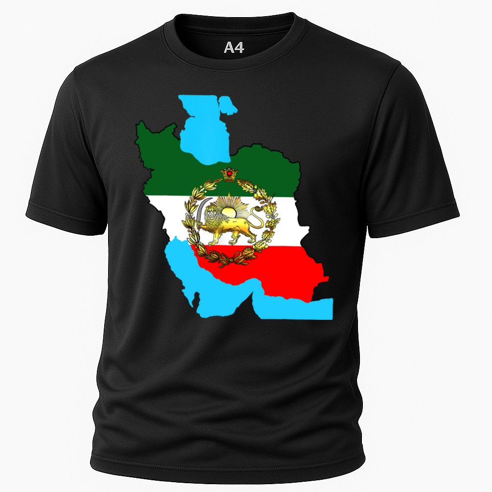 Iran Flag With A Golden Lion Performance Shirt
