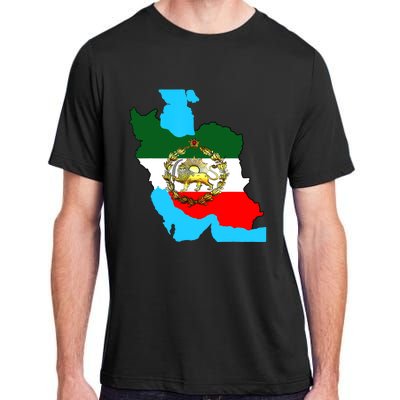 Iran Flag With A Golden Lion Adult ChromaSoft Performance T-Shirt