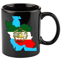 Iran Flag With A Golden Lion 11oz C Handle Ceramic Mug