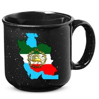 Iran Flag With A Golden Lion 15oz Campfire Ceramic Mug