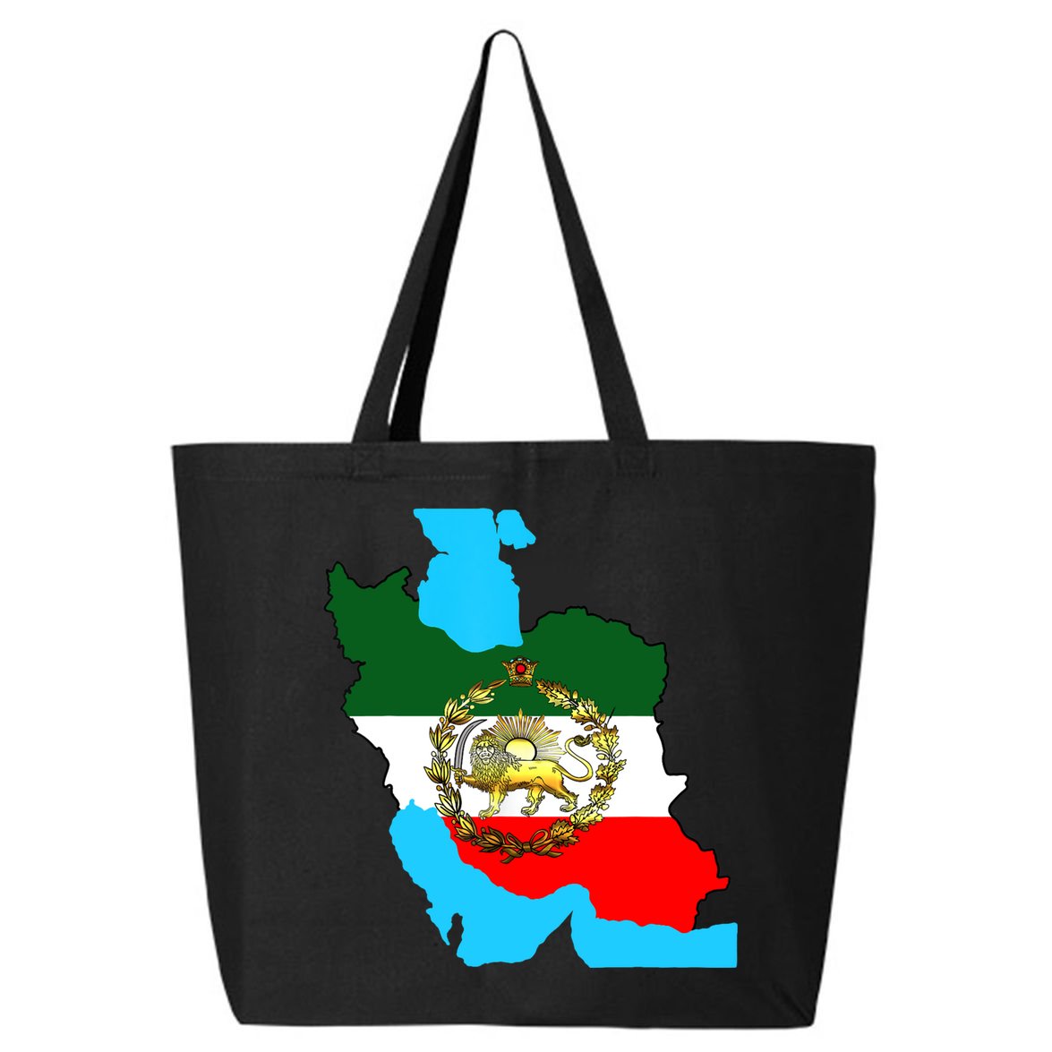 Iran Flag With A Golden Lion 25L Jumbo Tote