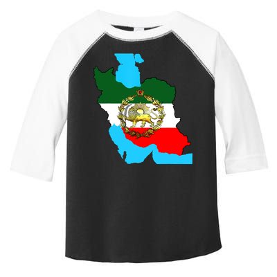 Iran Flag With A Golden Lion Toddler Fine Jersey T-Shirt