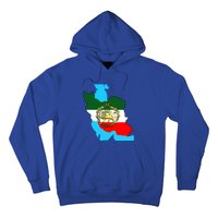 Iran Flag With A Golden Lion Hoodie