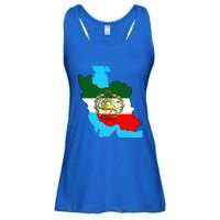 Iran Flag With A Golden Lion Ladies Essential Flowy Tank