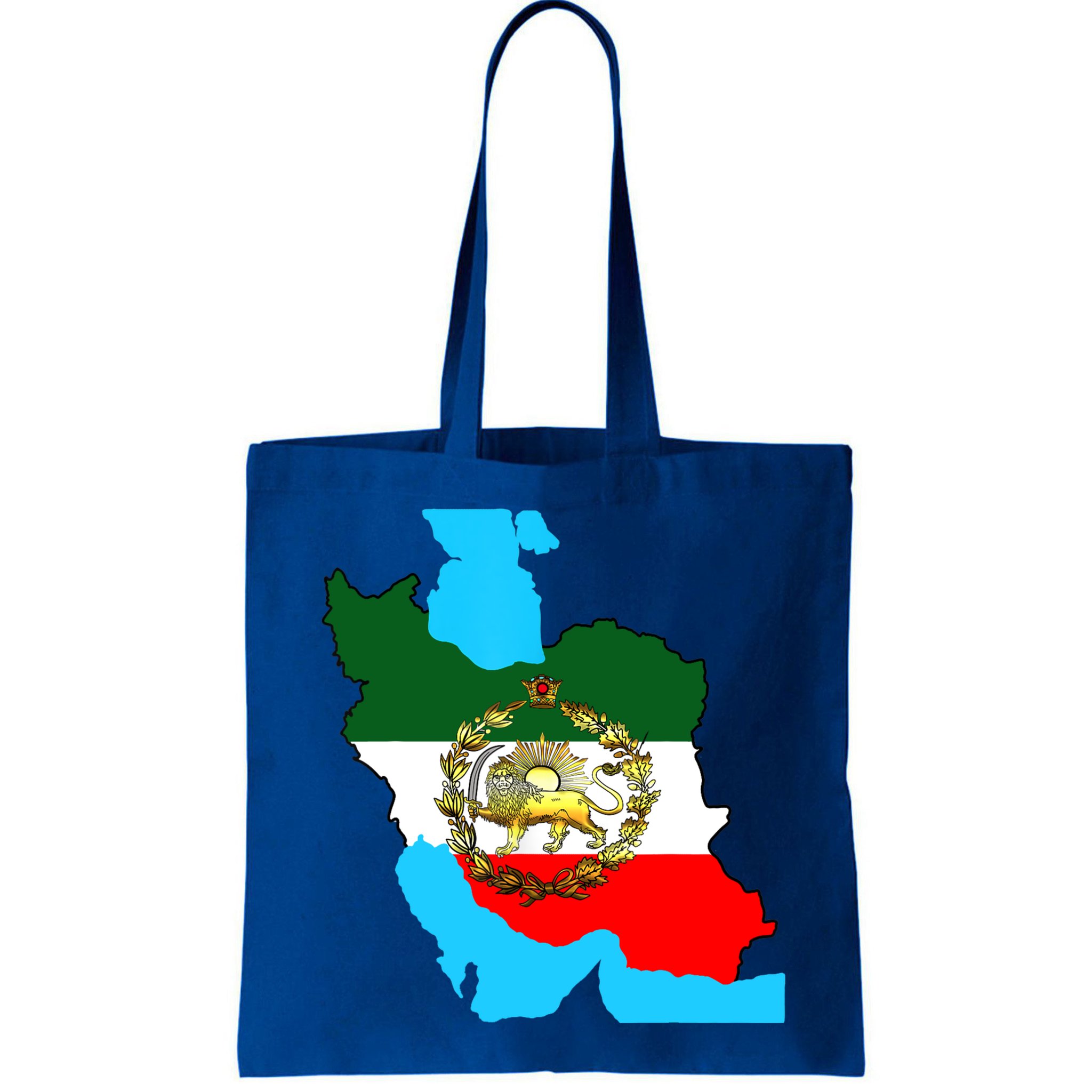 Iran Flag With A Golden Lion Bag