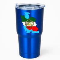Iran Flag With A Golden Lion Tumbler
