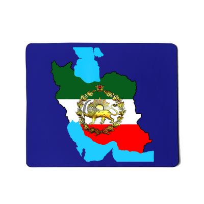 Iran Flag With A Golden Lion Mousepad