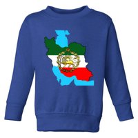 Iran Flag With A Golden Lion Toddler Sweatshirt