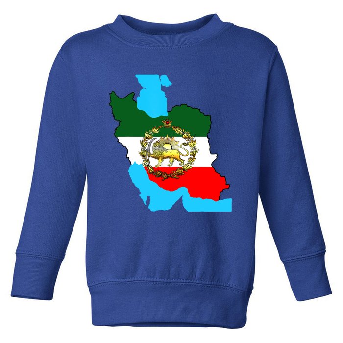 Iran Flag With A Golden Lion Toddler Sweatshirt