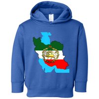 Iran Flag With A Golden Lion Toddler Hoodie