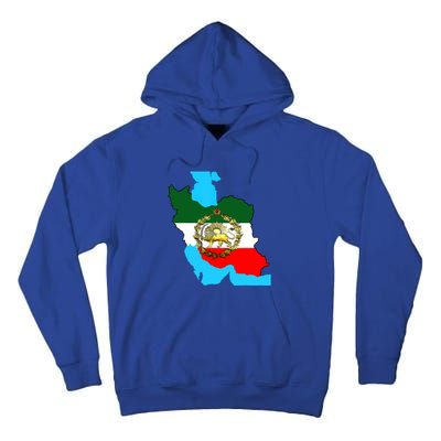 Iran Flag With A Golden Lion Tall Hoodie