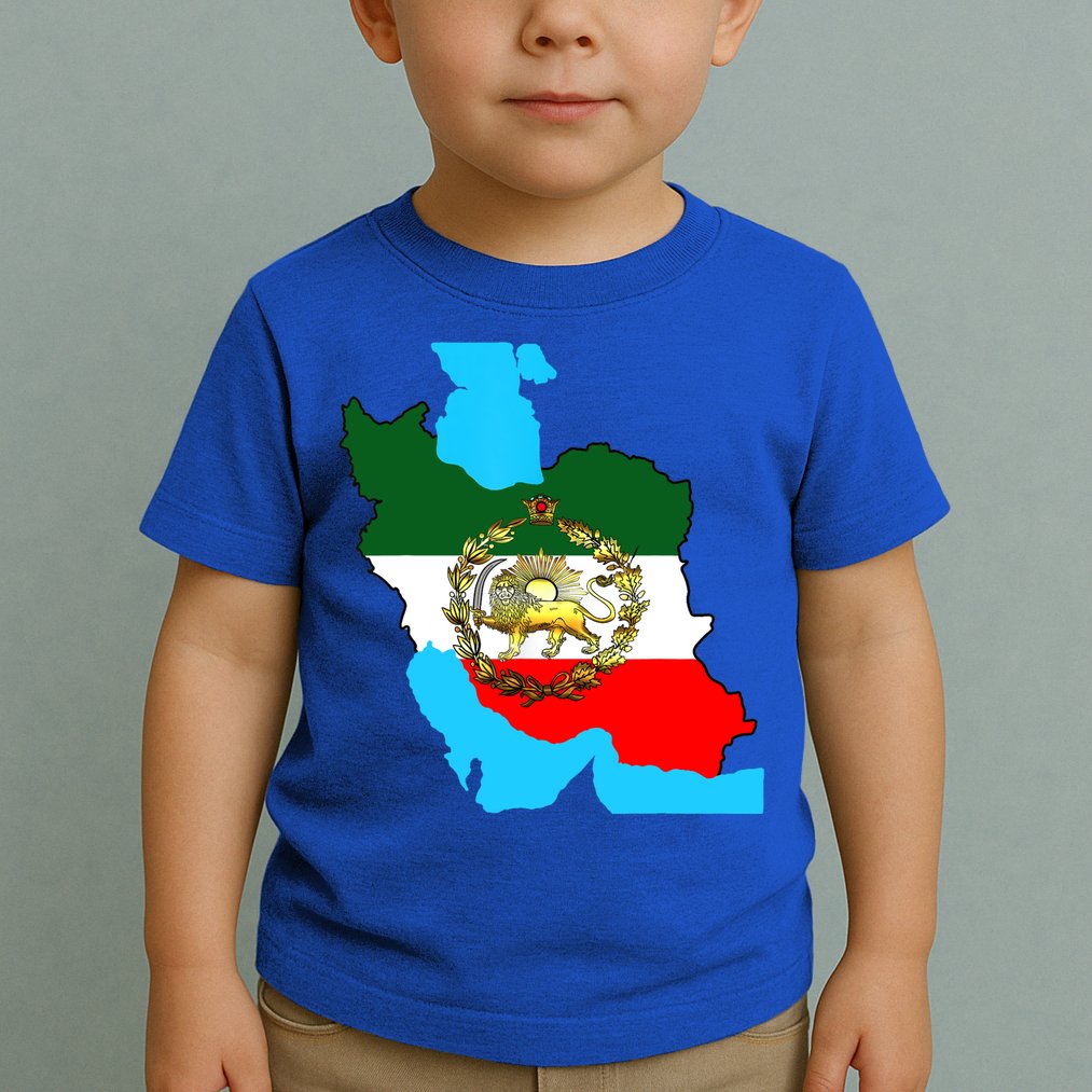Iran Flag With A Golden Lion Toddler T-Shirt