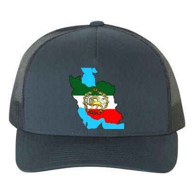 Iran Flag With A Golden Lion Yupoong Adult 5-Panel Trucker Hat