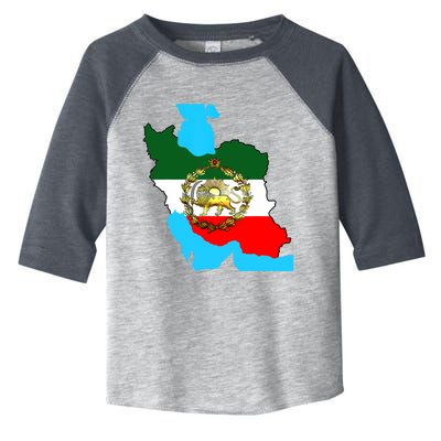 Iran Flag With A Golden Lion Toddler Fine Jersey T-Shirt