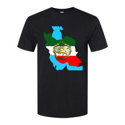 Iran Flag With A Golden Lion Softstyle CVC T-Shirt