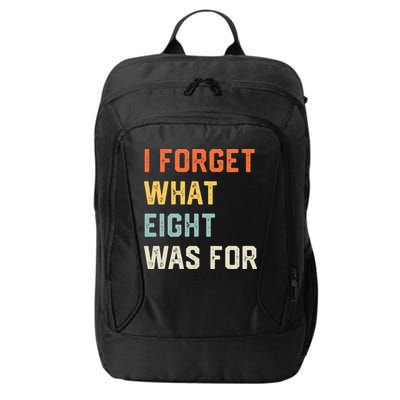 I Forget What 8 Was For City Backpack