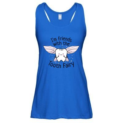 Im Friends With The Tooth Fairy Funny Pediatric Dentist Cute Gift Ladies Essential Flowy Tank