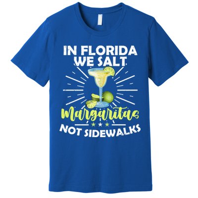 In Florida We Salt Margaritas Not Sidewalks Winter Gift Premium T-Shirt