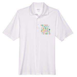 Inspirational For Women Positive Message See Light In Others Men's Origin Performance Pique Polo