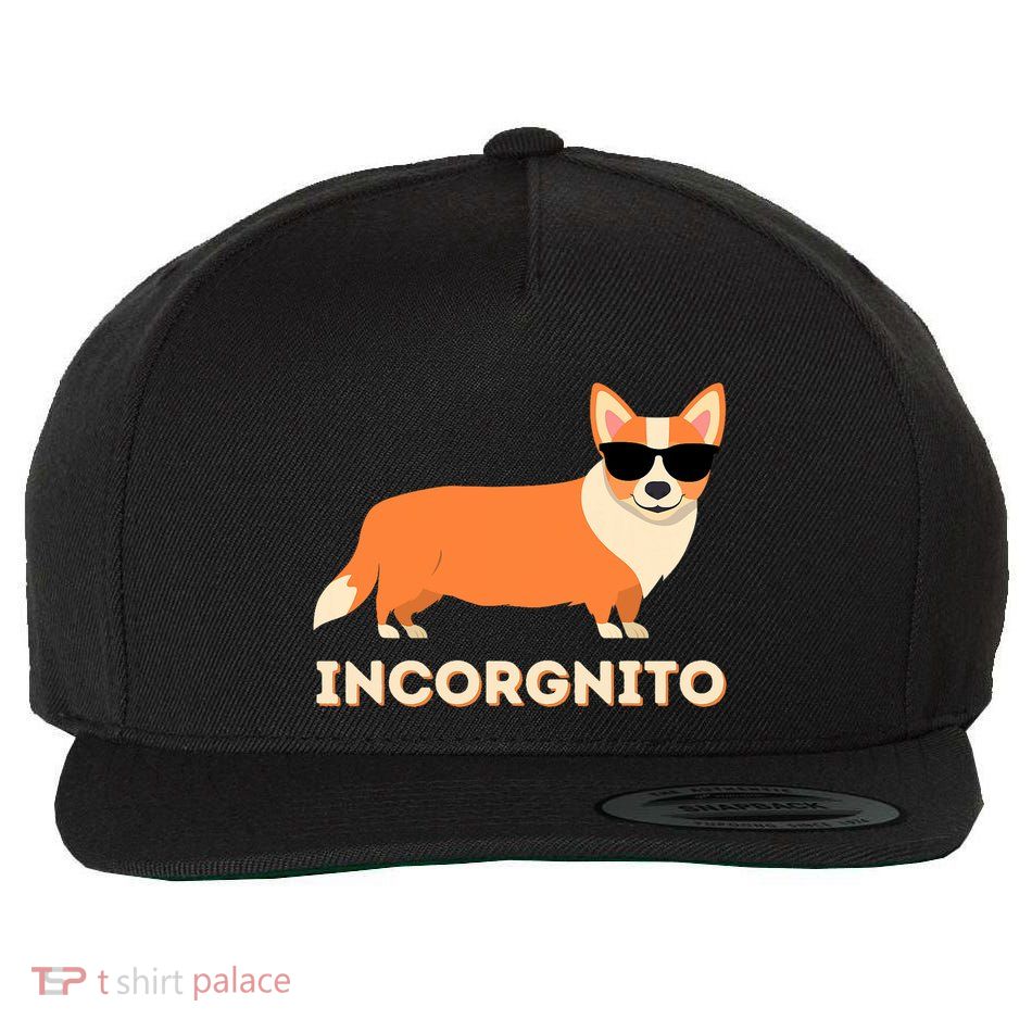 Incorgnito Funny Welsh Corgi Owner Dog Lover Wool Snapback Cap