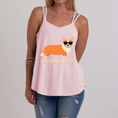 Incorgnito Funny Welsh Corgi Owner Dog Lover Women's Strappy Tank