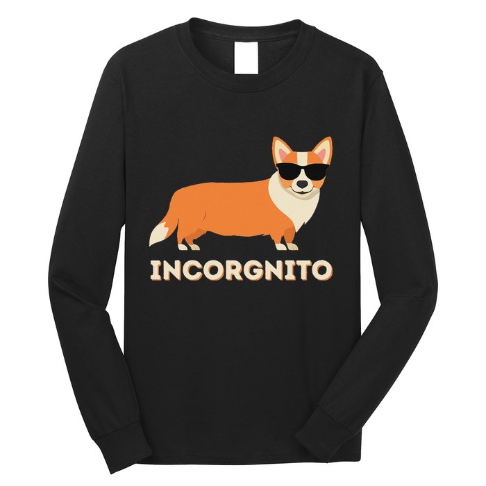 Incorgnito Funny Welsh Corgi Owner Dog Lover Long Sleeve Shirt