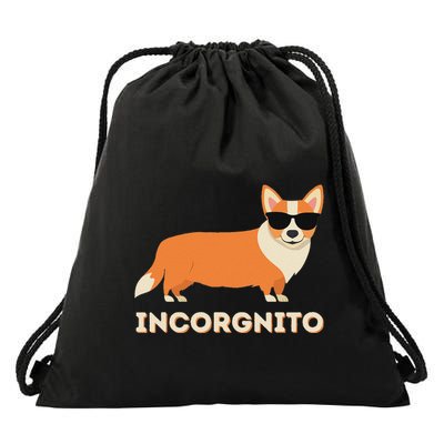 Incorgnito Funny Welsh Corgi Owner Dog Lover Drawstring Bag