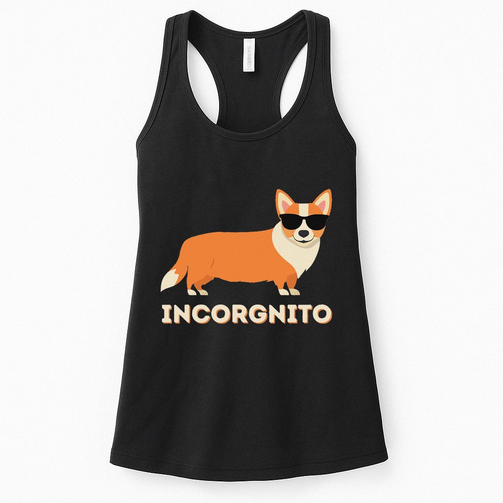 Incorgnito Funny Welsh Corgi Owner Dog Lover Womens Tank Top