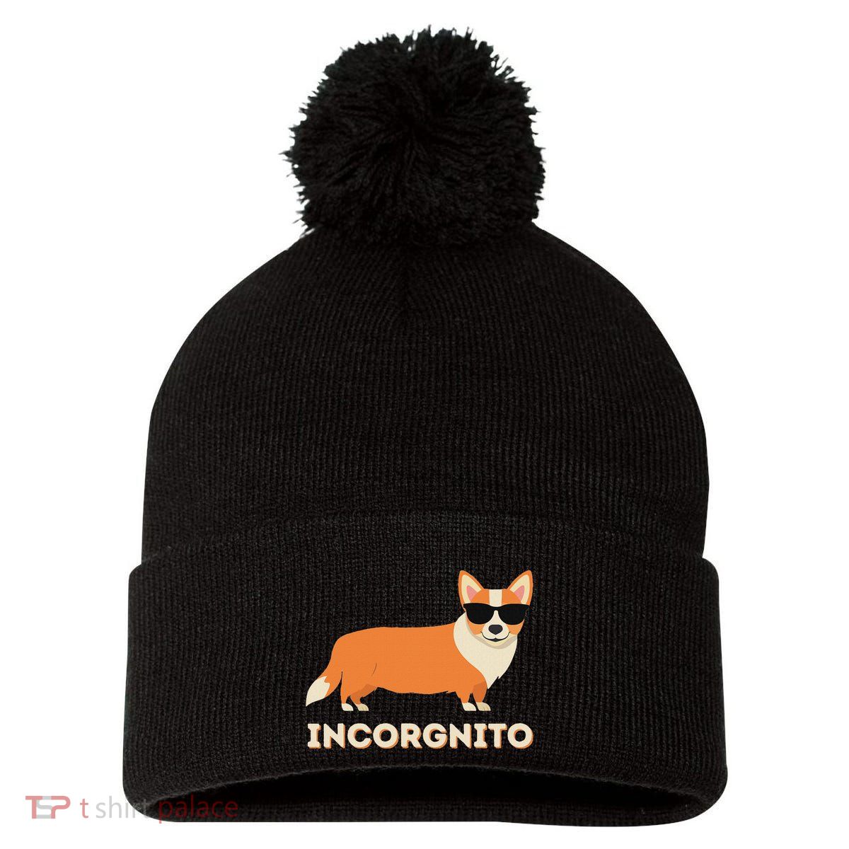Incorgnito Funny Welsh Corgi Owner Dog Lover Pom Pom 12in Knit Beanie