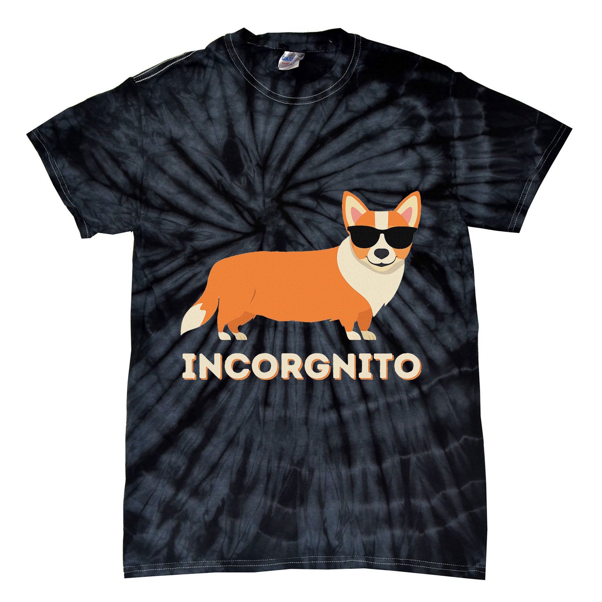 Incorgnito Funny Welsh Corgi Owner Dog Lover Tie-Dye T-Shirt