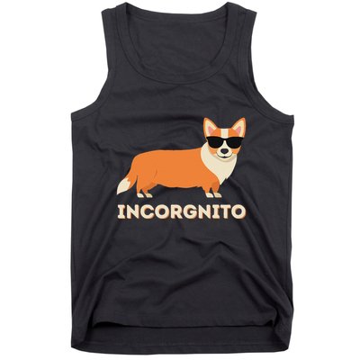 Incorgnito Funny Welsh Corgi Owner Dog Lover Tank Top