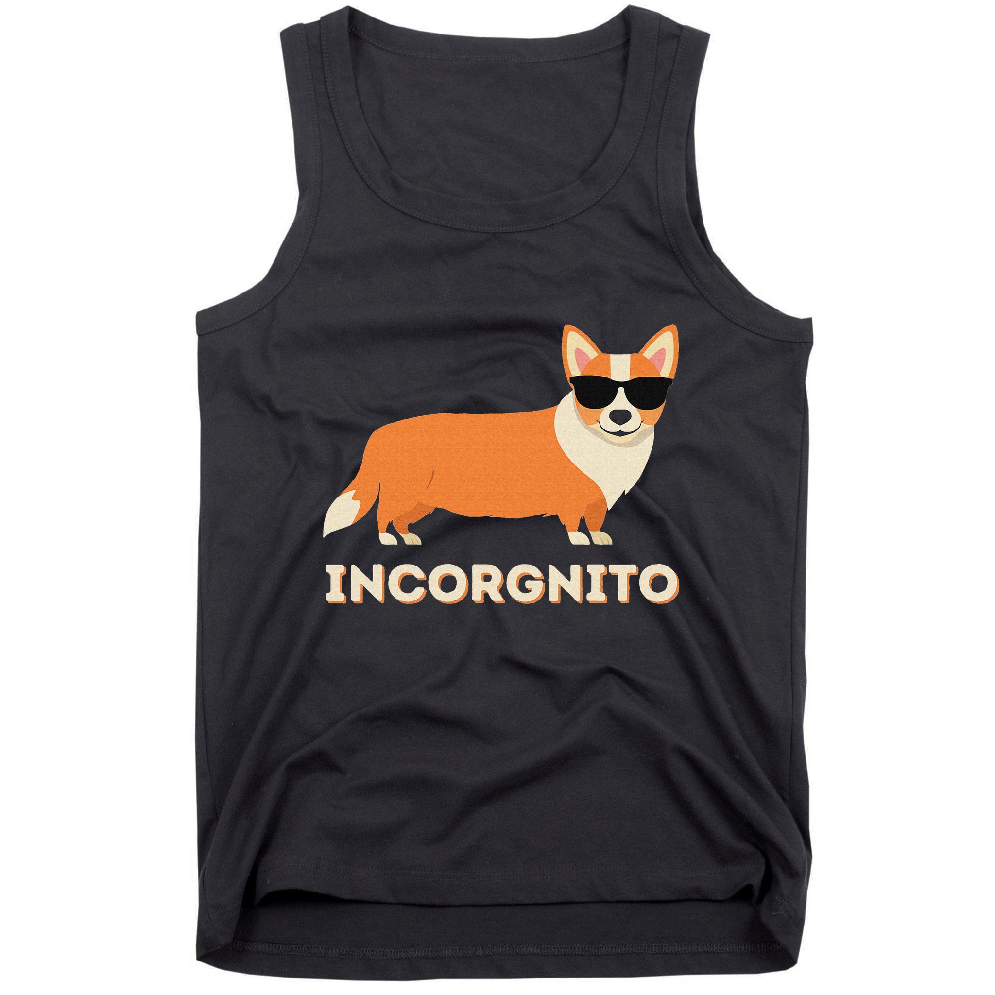 Incorgnito Funny Welsh Corgi Owner Dog Lover Tank Top
